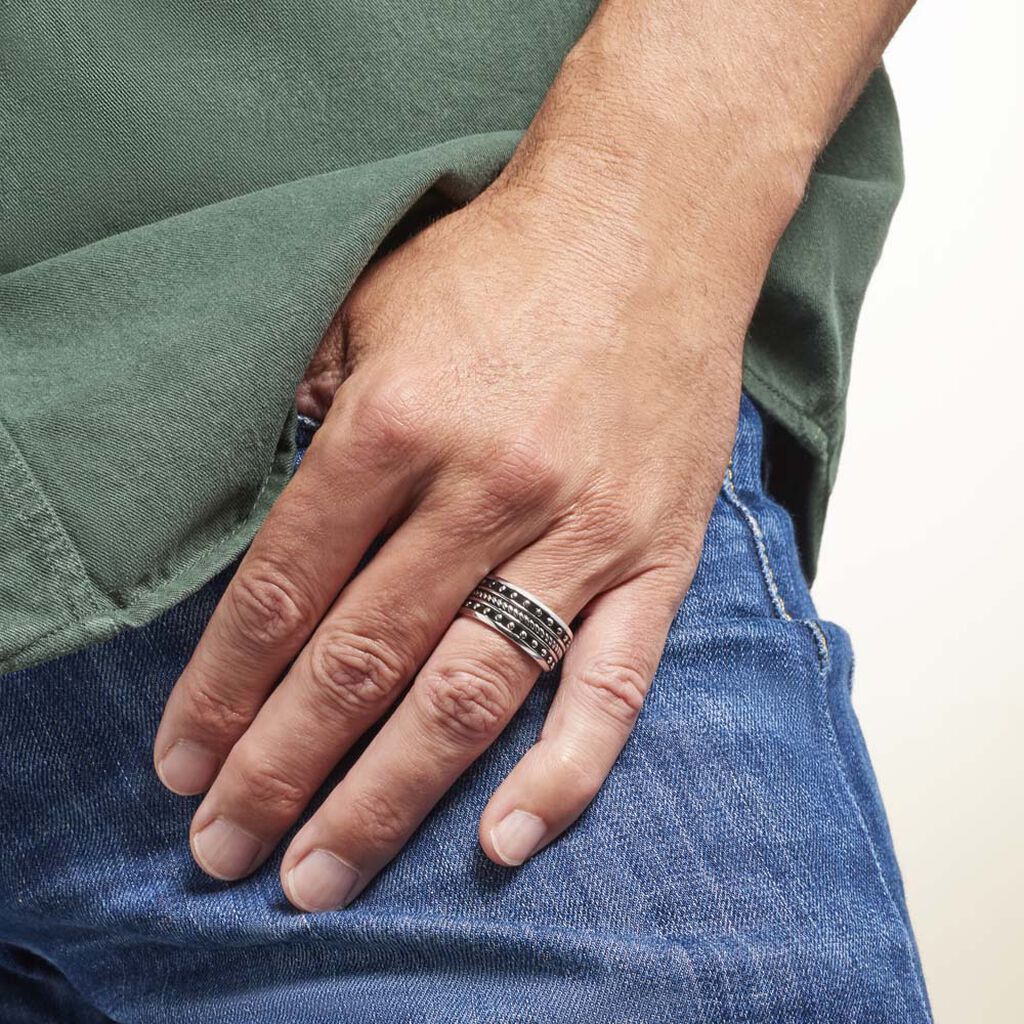 Bague Alban Argent Blanc - Bagues Homme | Histoire d’Or