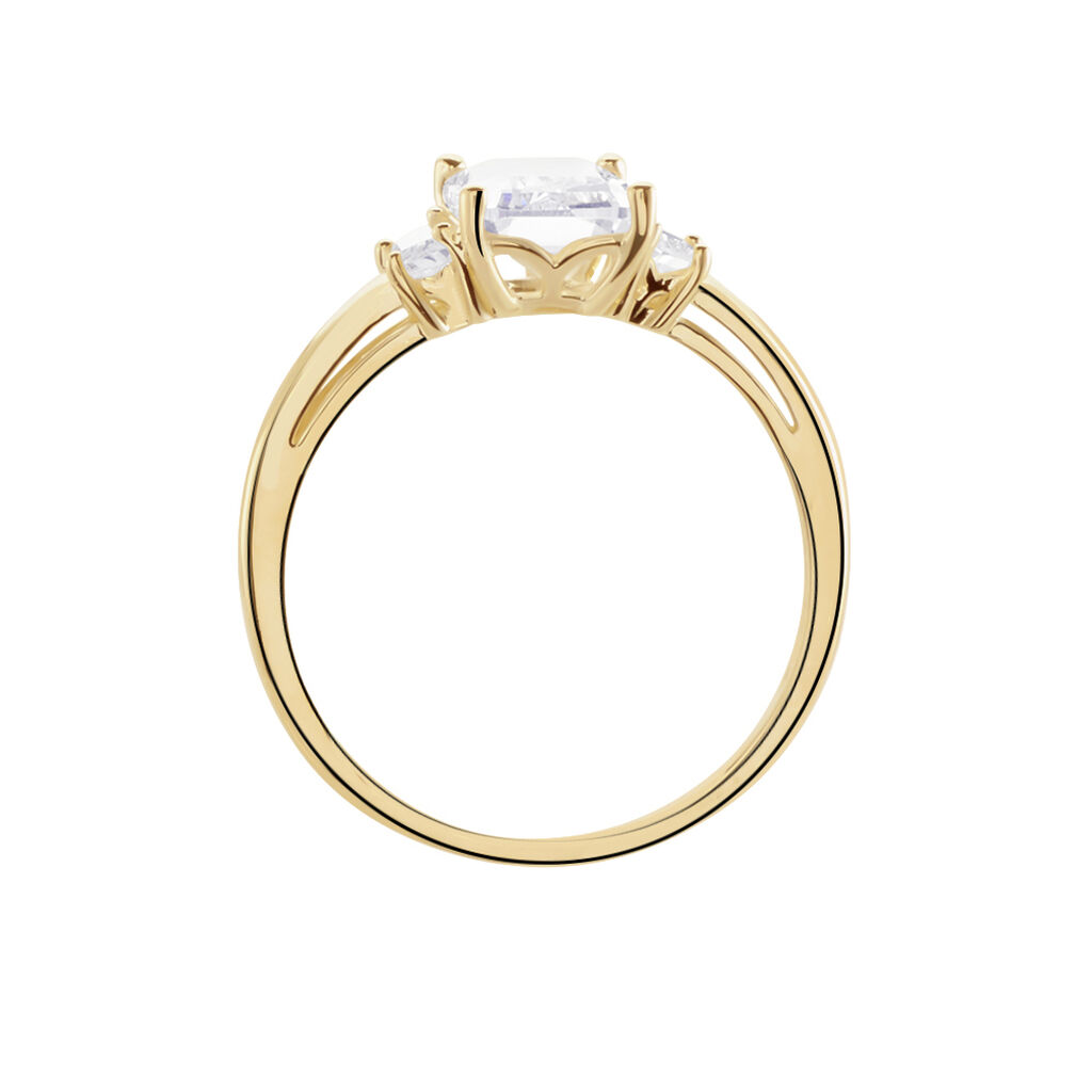 Bague Plaqué Or Quanton Oxyde De Zirconium -  Femme | Histoire d’Or