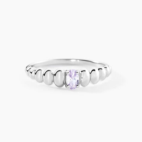 Bague Dorothy Argent Blanc Oxyde De Zirconium - Bagues solitaires Femme | Histoire d’Or