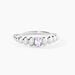 Bague Dorothy Argent Blanc Oxyde De Zirconium - Bagues solitaires Femme | Histoire d’Or