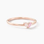 Bague Myhalf Argent Rose Oxyde De Zirconium - Bagues solitaires Femme | Histoire d&rsquo;Or