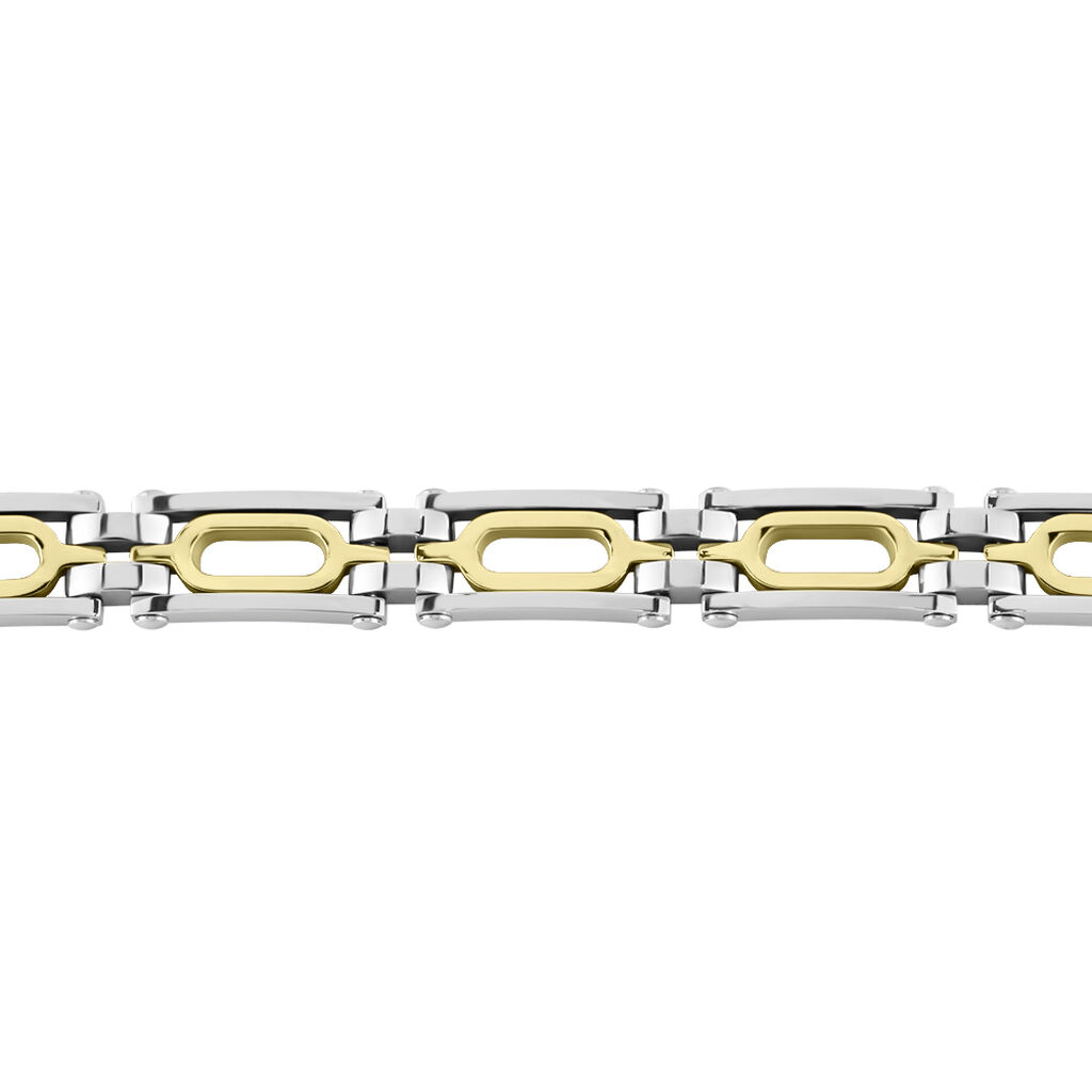 Bracelet Jourdan Wild Acier Blanc Et Jaune - Bracelets Homme | Histoire d’Or