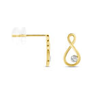 Boucles D'oreilles Puces Eszter Or Jaune Diamant - Clous d'oreilles Femme | Histoire d&rsquo;Or