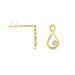 Boucles D'oreilles Puces Eszter Or Jaune Diamant - Clous d'oreilles Femme | Histoire d&rsquo;Or