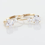 Boucles D'oreilles Pendantes Gulbeyaz Or Jaune Oxyde De Zirconium - Boucles d'oreilles pendantes Femme | Histoire d&rsquo;Or