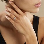 Bague Solitaire Natalia Or Blanc Diamant Synthetique - Bagues solitaires Femme | Histoire d&rsquo;Or