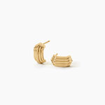 Cr&eacute;oles Osmonde Argent Dor&eacute; A L'Or 750/1000 - Boucles d'oreilles cr&eacute;oles Femme | Histoire d&rsquo;Or