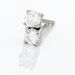 Boucles D'oreilles Puces Victoria Platine Blanc Diamant - Clous d'oreilles Famille | Histoire d’Or