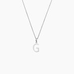 Pendentif Ionia Lettre Or Blanc - Pendentifs Famille | Histoire d&rsquo;Or