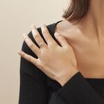 Bague Sharron Or Bicolore Diamant Blanc - Bagues avec pierre Femme | Histoire d&rsquo;Or