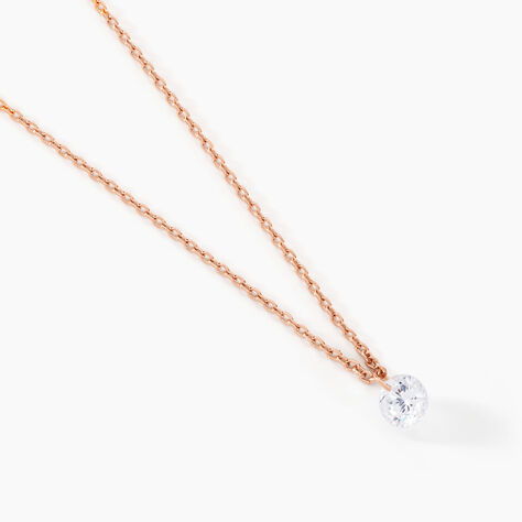 Collier Constantin Argent Rose Oxyde De Zirconium - Colliers fantaisie Femme | Histoire d’Or