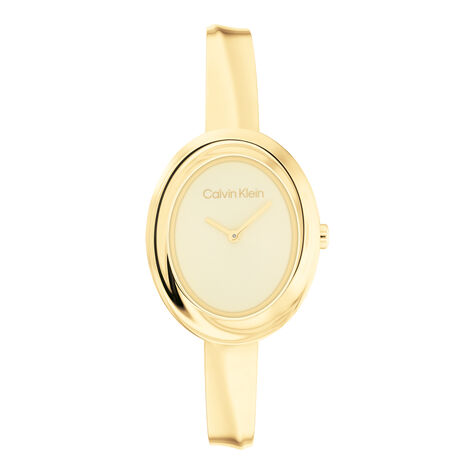 Montre Calvin Klein Twisted Bezel Doré - Montres Femme | Histoire d’Or