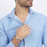 Bracelet Raphael Acier Blanc - Gourmettes Homme | Histoire d&rsquo;Or