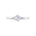 Bague Solitaire Natalia Or Blanc Diamant Synthetique - Bagues solitaires Femme | Histoire d’Or