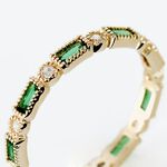 Bague Plaqu&eacute; Or Etna Oxyde De Zirconium - Bagues avec pierre Femme | Histoire d&rsquo;Or