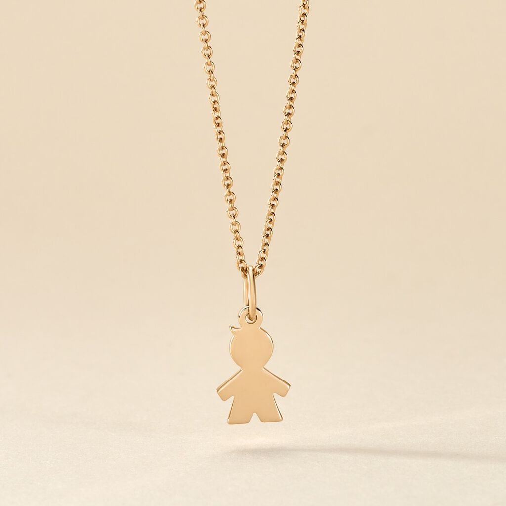 Pendentif Kids Plaque Or Dor&eacute; - Pendentifs Femme | Histoire d&rsquo;Or
