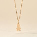 Pendentif Kids Plaque Or Dor&eacute; - Pendentifs Femme | Histoire d&rsquo;Or
