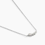 Collier Esperance Argent Blanc Oxyde De Zirconium - Colliers fantaisie Femme | Histoire d&rsquo;Or