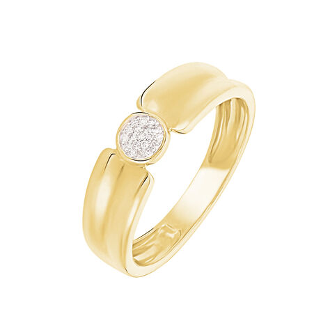 Bague Tamaya Or Jaune Diamant - Bagues avec pierre Femme | Histoire d’Or