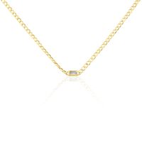 Collier Chain Or Jaune Topaze