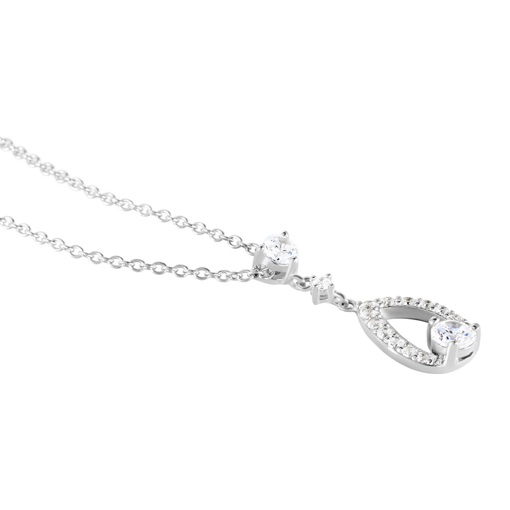 Collier Istanbul Argent Blanc Oxyde De Zirconium - Colliers fantaisie Femme | Histoire d’Or