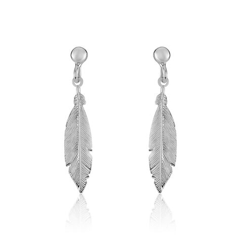 Boucles D'oreilles Pendantes Euriell Argent Blanc - Boucles d'oreilles fantaisie Femme | Histoire d’Or