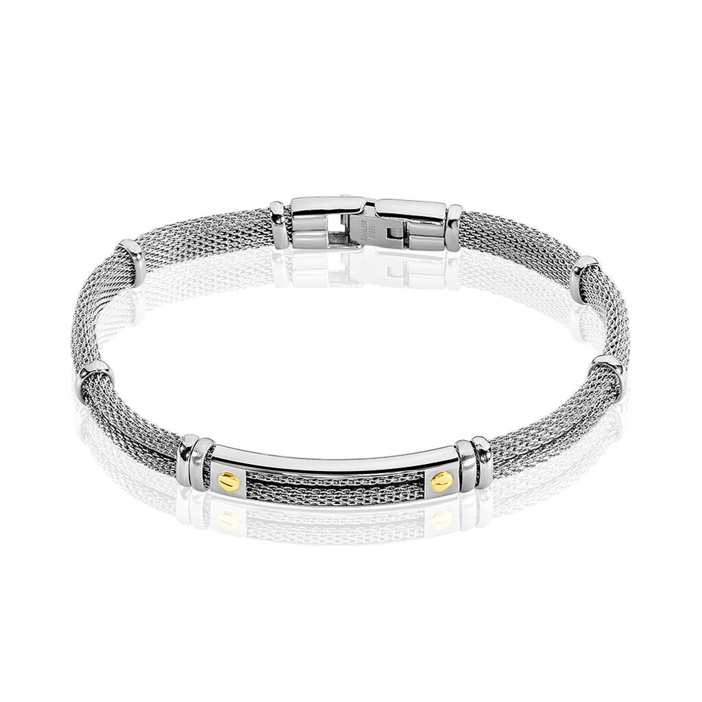 Bracelet Jourdan Neylahae Acier Blanc - Bracelets Homme | Histoire d’Or