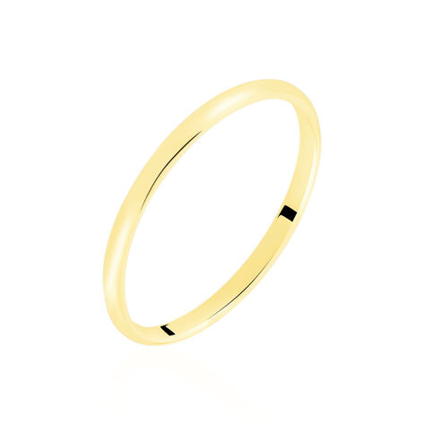 Alliance Meredithe Demi Jonc Classique Or Jaune - Alliances Famille | Histoire d’Or