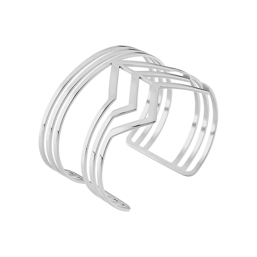 Bracelet Jonc Adel Acier Blanc - Bracelets joncs Femme | Histoire d’Or