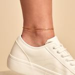 Cha&icirc;ne De Cheville Lodi Plaqu&eacute; Or Jaune - Cha&icirc;nes de cheville Femme | Histoire d&rsquo;Or