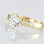 Bague Solitaire Natalia Or Jaune Diamant Synthetique - Bagues solitaires Femme | Histoire d&rsquo;Or