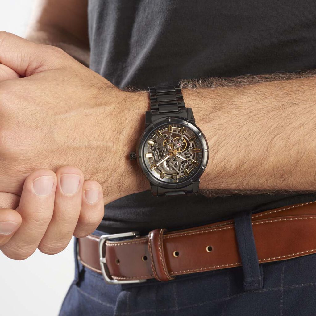 Montre Pierre Lannier Collection Automatique Noir - Montres Homme | Histoire d’Or