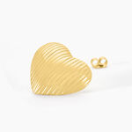 Boucles D'oreilles Puces Nolene Acier Jaune - Boucles d'oreilles fantaisie Femme | Histoire d&rsquo;Or