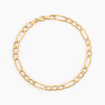 Bracelet Cameo Alternee 1/3 Or Jaune - Bracelets cha&icirc;ne Homme | Histoire d&rsquo;Or