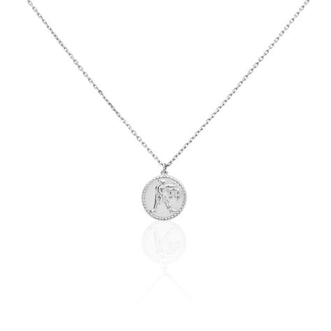 Collier Argent Blanc Lew - Colliers Zodiaque Homme | Histoire d’Or