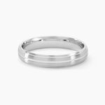 Alliance Circios Demi Jonc Classique Or Blanc - Alliances Unisex | Histoire d&rsquo;Or