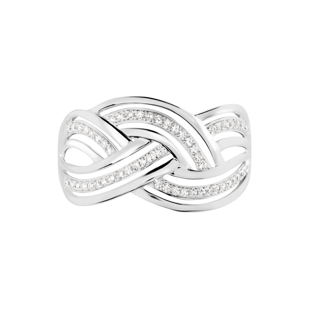 Bague Leopoldine Or Blanc Diamant - Bagues avec pierre Femme | Histoire d&rsquo;Or