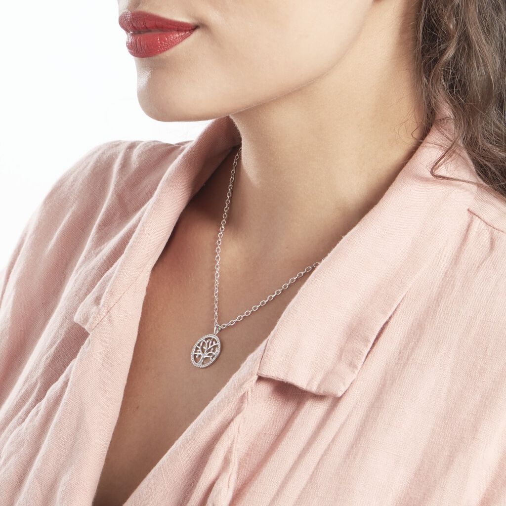 Collier Argent Urcisse Oxydes De Zirconium - Colliers Femme | Histoire d’Or
