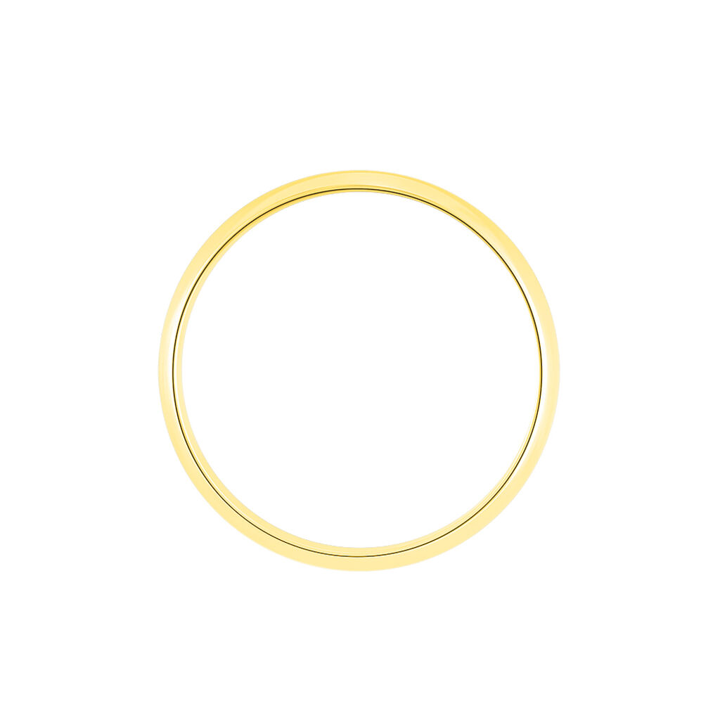 Alliance Aphrodite Demi Jonc Bombé Or Jaune - Alliances Famille | Histoire d’Or