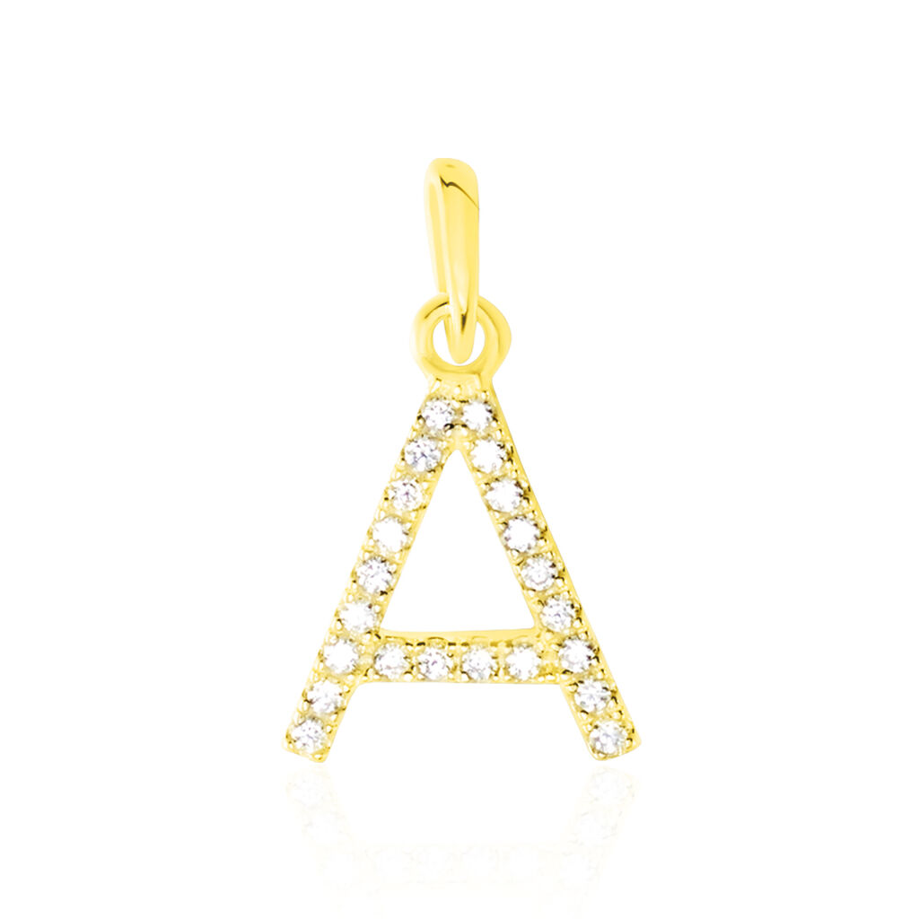 Pendentif Klementine Or Jaune Oxyde De Zirconium