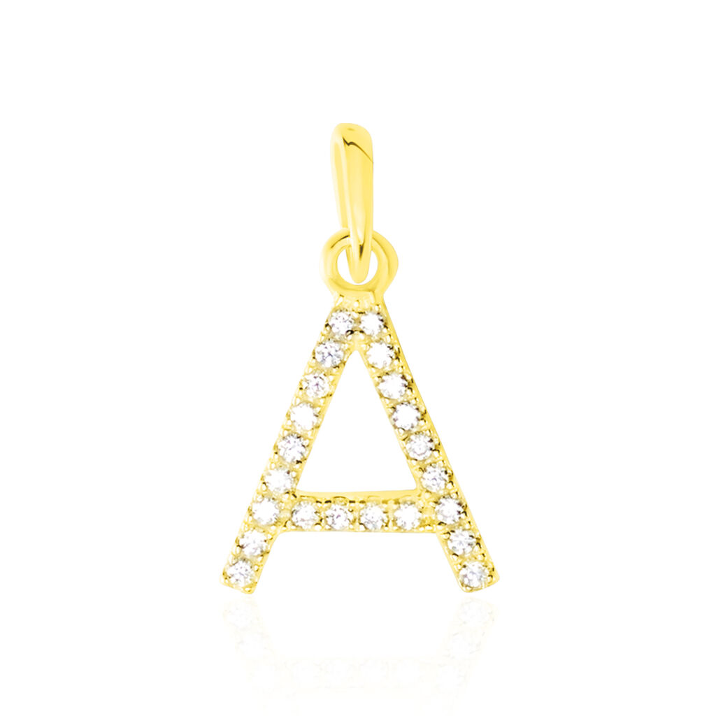 Pendentif Klementine Or Jaune Oxyde De Zirconium - Pendentifs Femme | Histoire d’Or