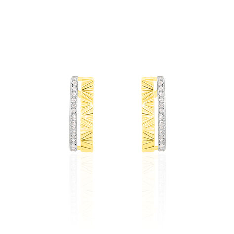 Boucles D'oreilles Puces Belinda Or Jaune Diamant - Clous d'oreilles Femme | Histoire d&rsquo;Or