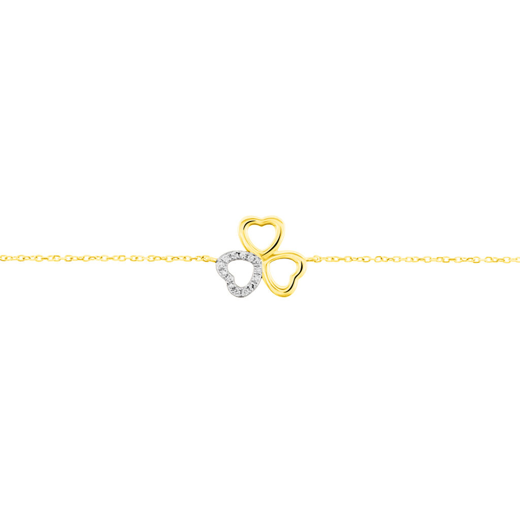 Bracelet Or Jaune Helisende Diamants - Bracelets chaîne Femme | Histoire d’Or