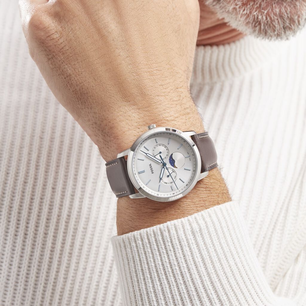 Montre Fossil Neutra Minimalist Argenté - Montres Homme | Histoire d’Or