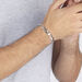 Bracelet Vivian Maille Alternee 1/3 Argent Blanc