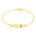 Bracelet Identité Fanelia Maille Marine Or Jaune - Bracelets Communion Enfant | Histoire d’Or