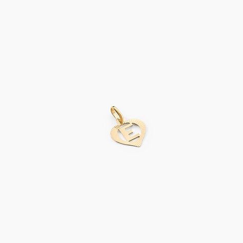 Pendentif Eudocie Coeur Lettre Or Jaune - Cadeaux de naissance Femme | Histoire d&rsquo;Or