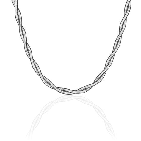 Collier Anaiz Argent Bicolore - Chaines Femme | Histoire d’Or
