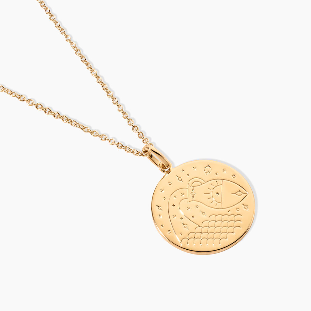 Collier Astro Plaqu&eacute; Or - Colliers Naissance Femme | Histoire d&rsquo;Or