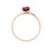 Bague Clothilde Or Rose Rhodolite Et Oxyde - Bagues Coeur Femme | Histoire d’Or